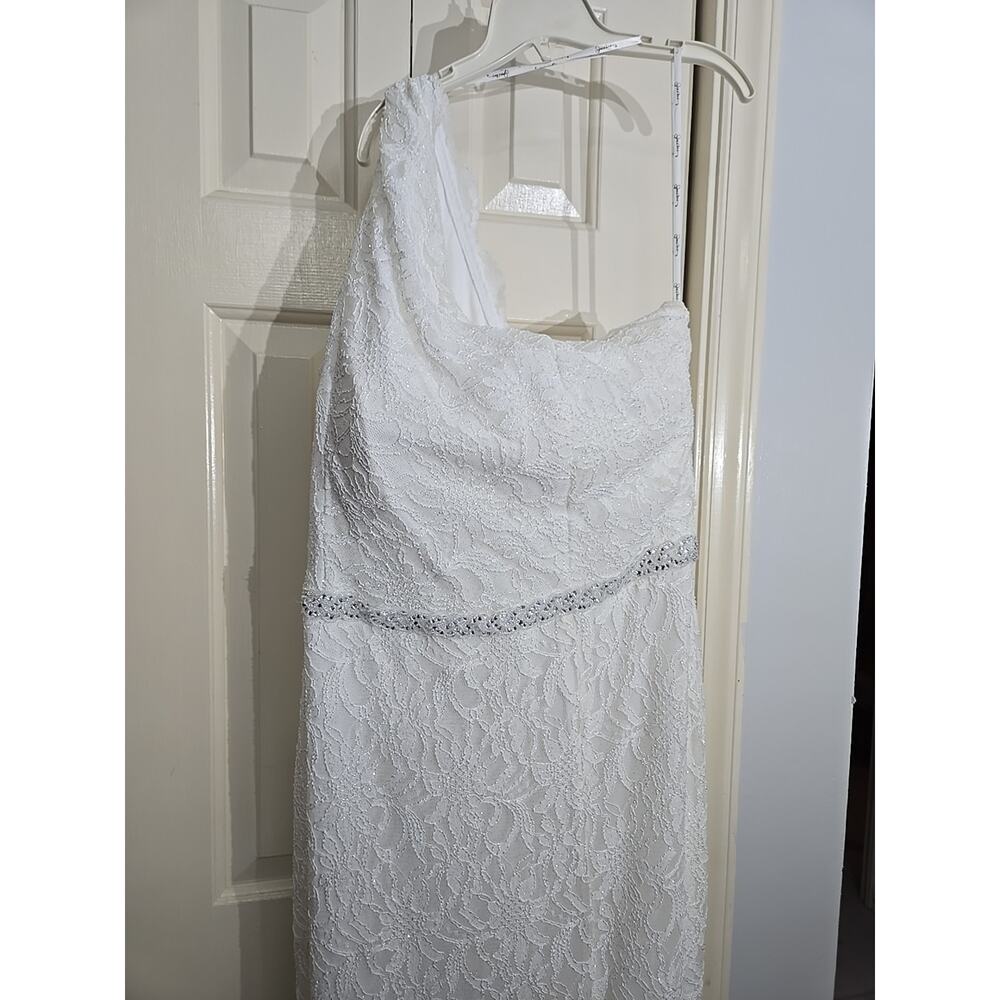 Wedding Dress Size (19) Large From Speechless Lace Floral Long Diamond Waist